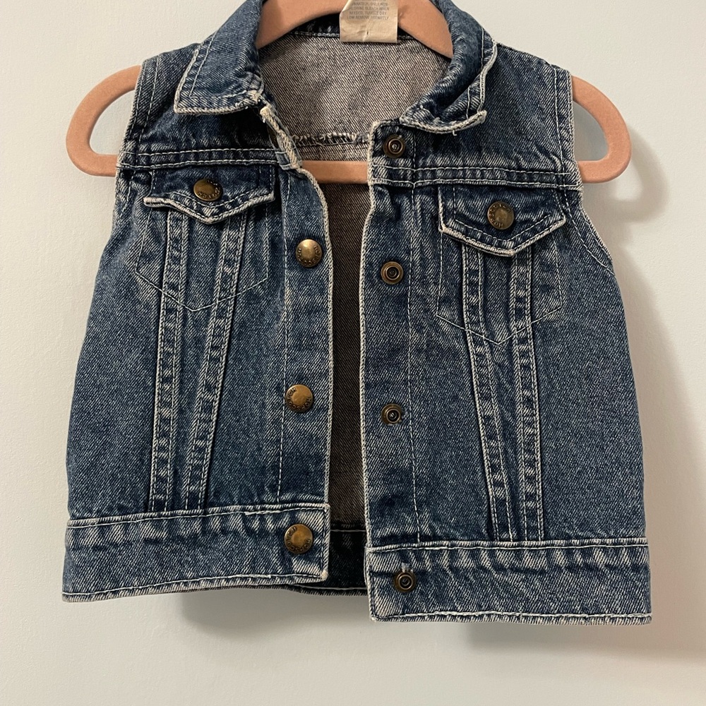 Vintage Kids Blue Denim Vest